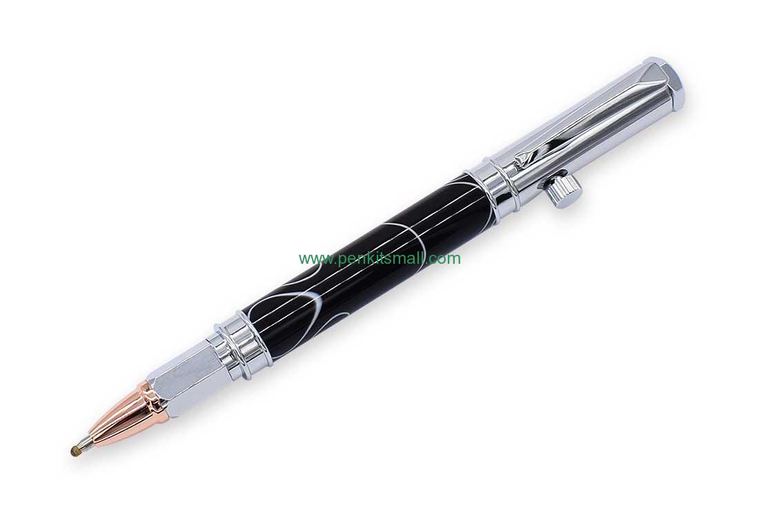 RZ-BP320#-CHRChrome hexagonal knob pen kits