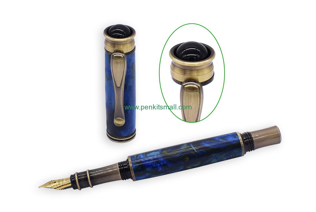 RZ-FP862#-ABPAntique bronze polish Vintage Orb fountain pen kits